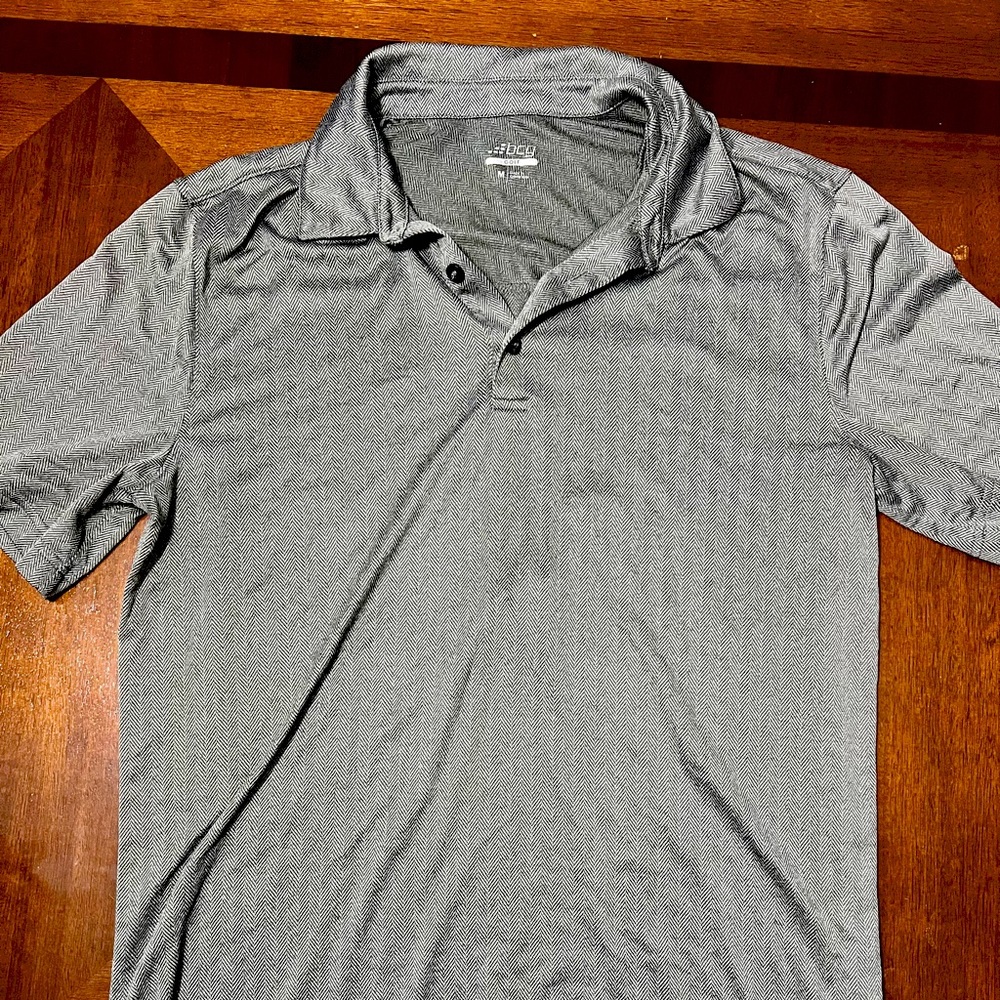 Mens BCG gold polo shirt short sleeve